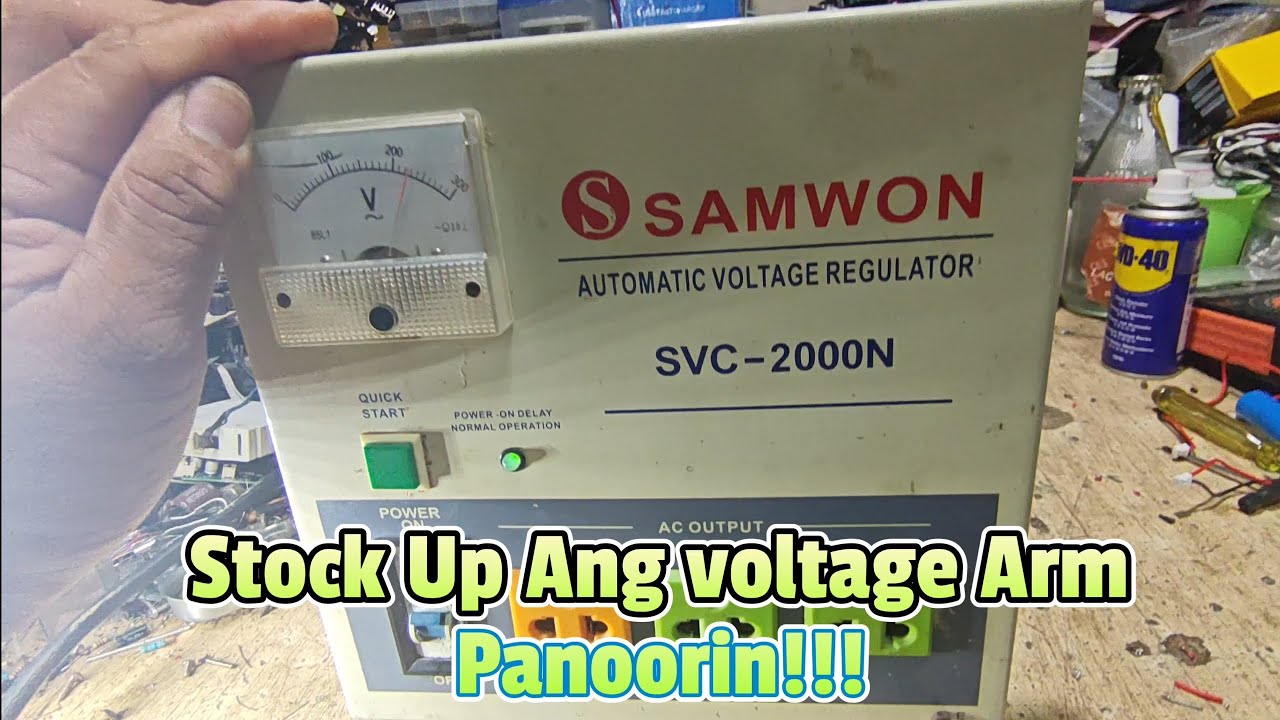 AVR SVC-2000N SANWON Stock Up Ang Voltage Arm #share #avr #samwon #repair 