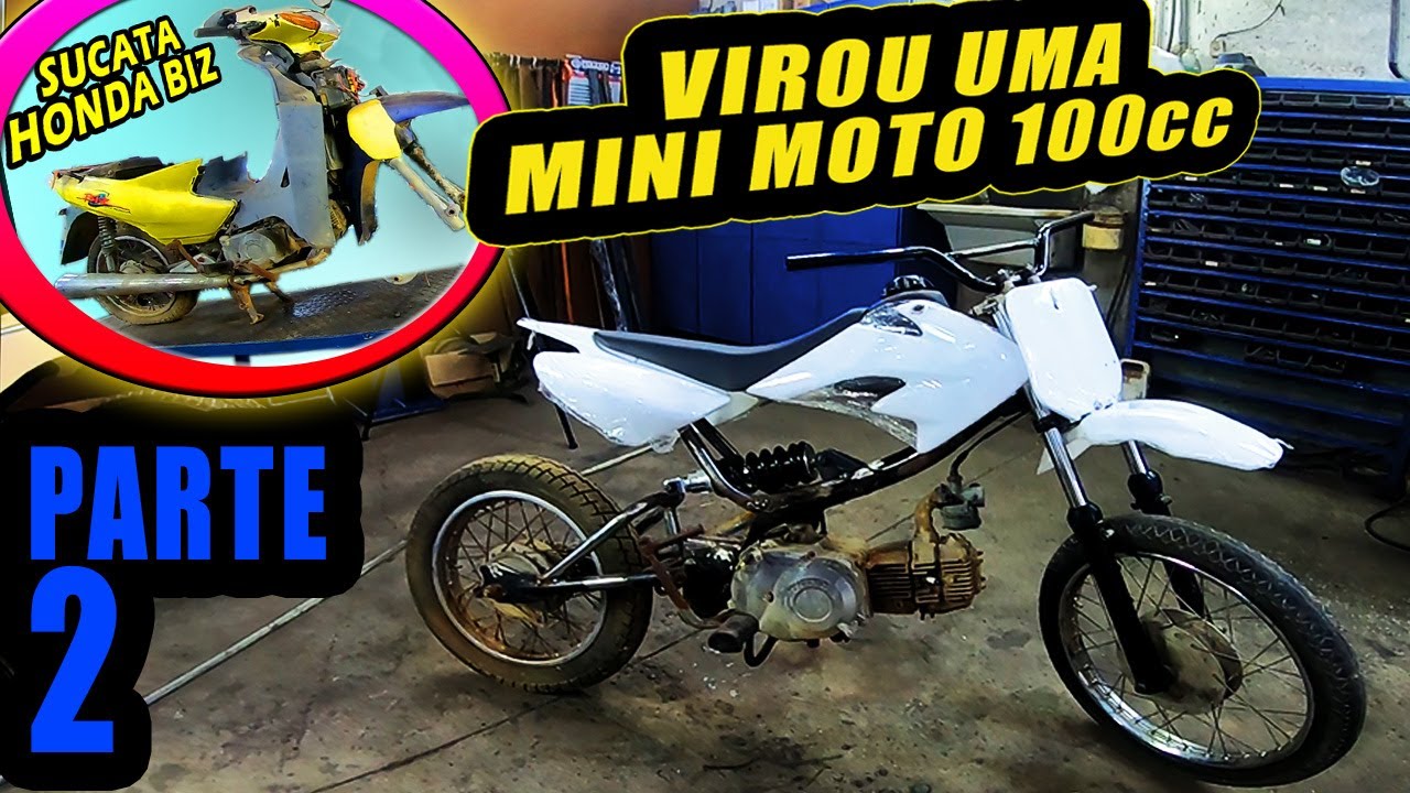 MINI MOTO CROSS feita com SUCATA - Parte 2