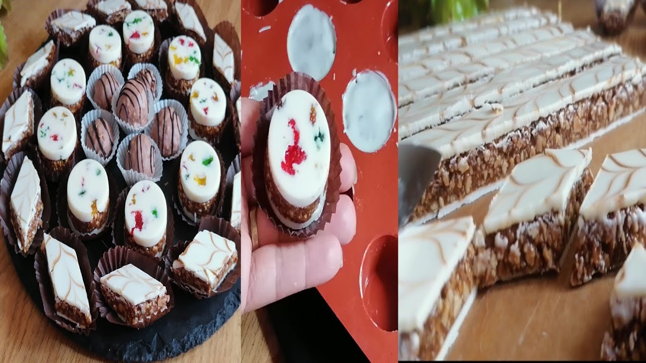 حلويات العيد اسرع وارخص 3اشكال فقط بنصف كيلوا كاوكاو 😱ب 3مكونات سهلة واقتصادية
