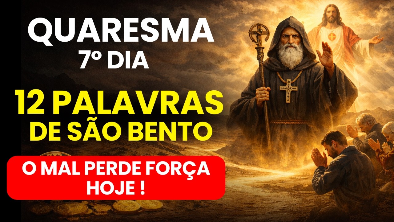 📿 7º DIA DA QUARESMA | AS 12 PALAVRAS DO GRIMÓRIO DE SÃO BENTO – O MAL PERDE FORÇA HOJE