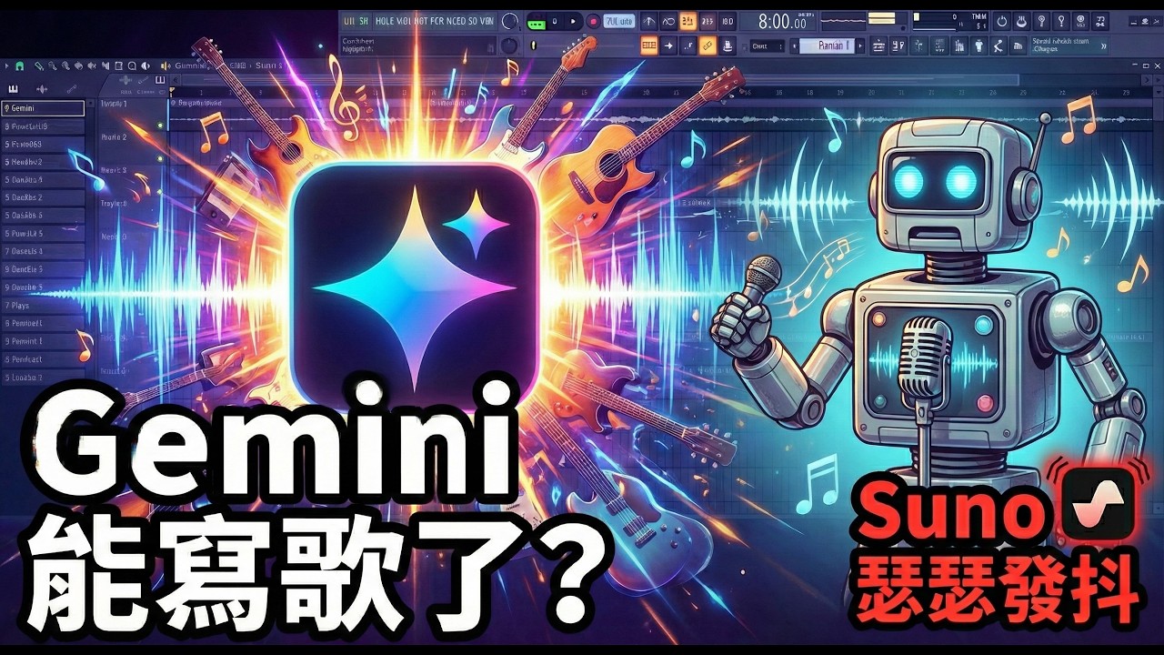 【5分鐘AI教學】只要一句話！Gemini 也能寫歌了？實測對比 Suno，AI 音樂王者換人當？Lyria 3, Suno, Gemini