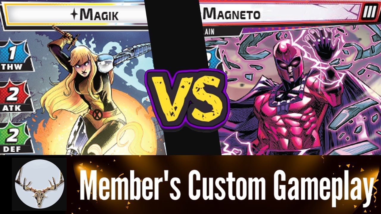 MAGIK vs. MAGNETO (Expert) Marvel Champions Playthrough | Aggression Member's Deck