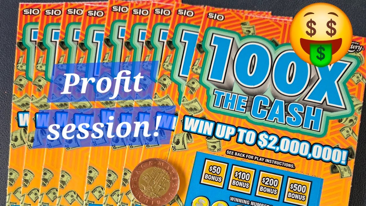 9 tickets in a row - $10 - 100X the CASH  from FL Lottery!🌴 @LivingScratching #floridalottery
