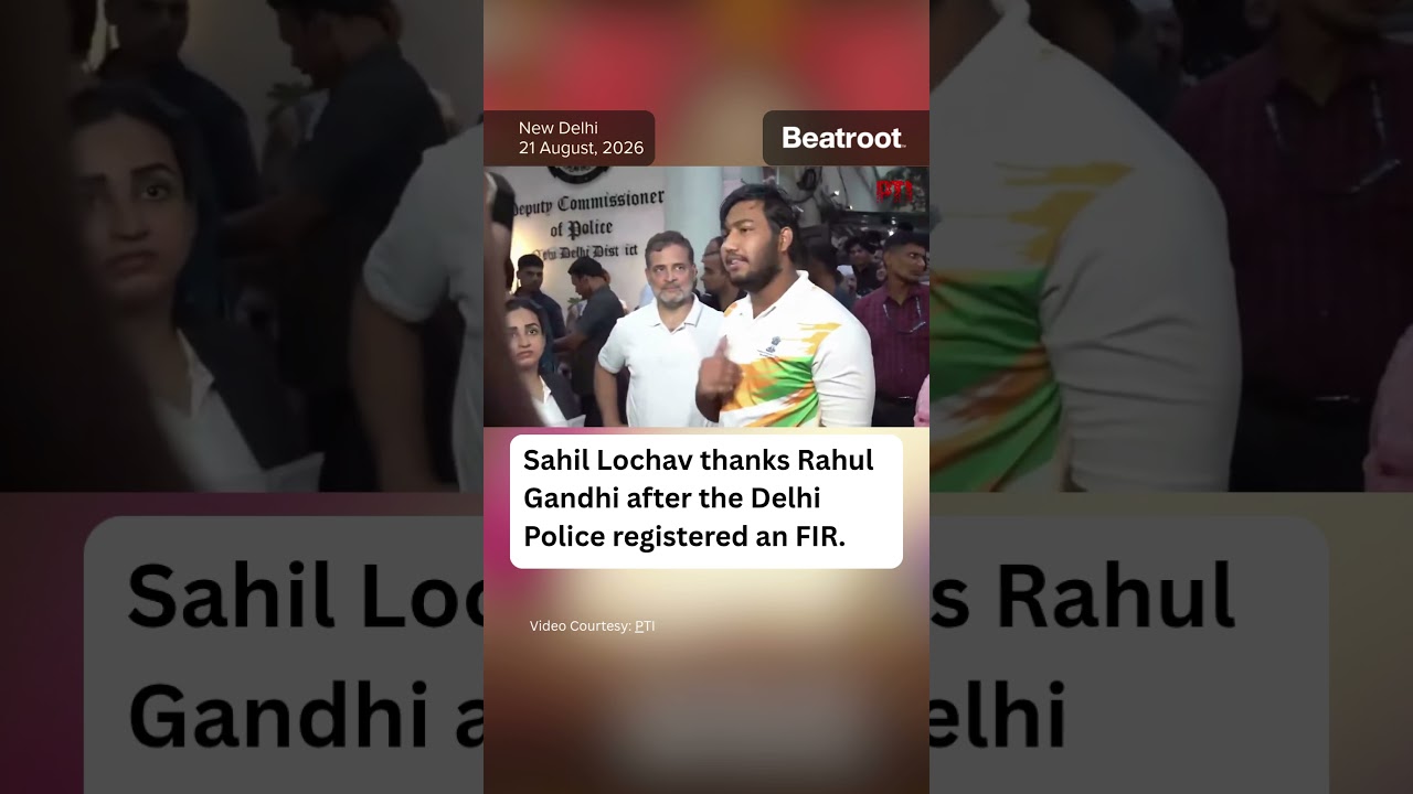 Sahil Lochav thanks Rahul Gandhi after the Delhi Police registered an FIR.. #shorts