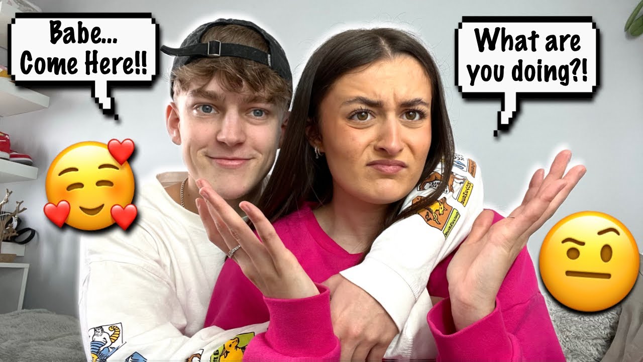 Hugging My Girlfriend From Behind To See How She Reacts!! *FUNNY*