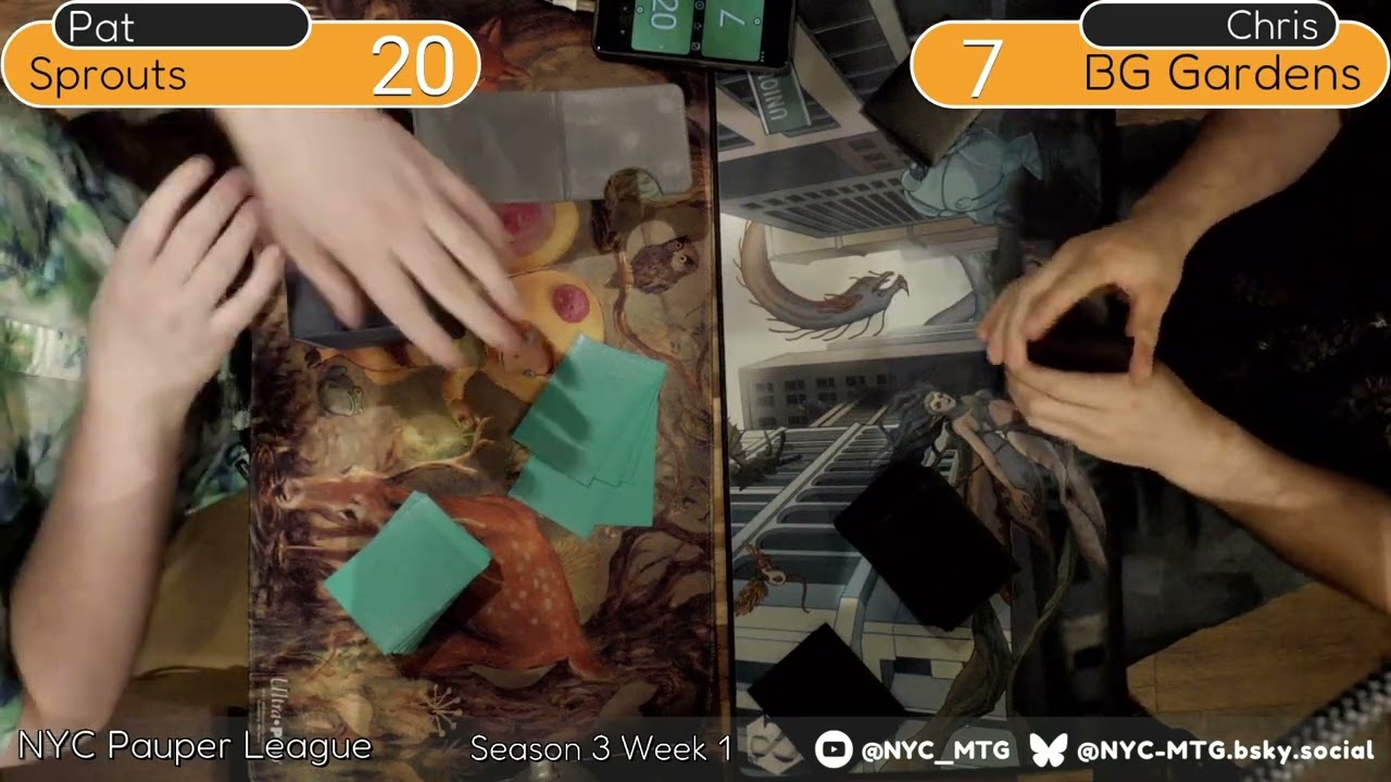 Muscle Sprouts vs Golgari Gardens | NYC Pauper League Week 1 Season 3 | MTG Gameplay