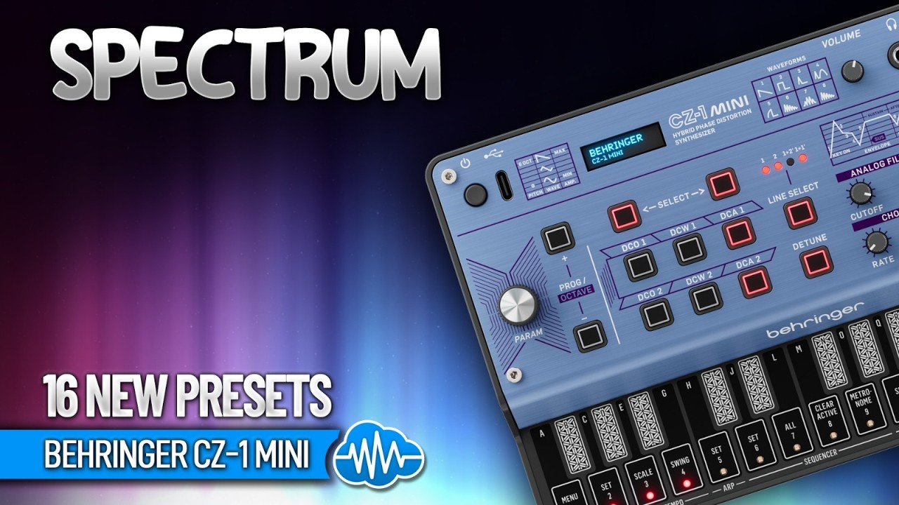 BEHRINGER CZ-1 MINI ♫ 16 Custom Sounds ► SPECTRUM Soundset