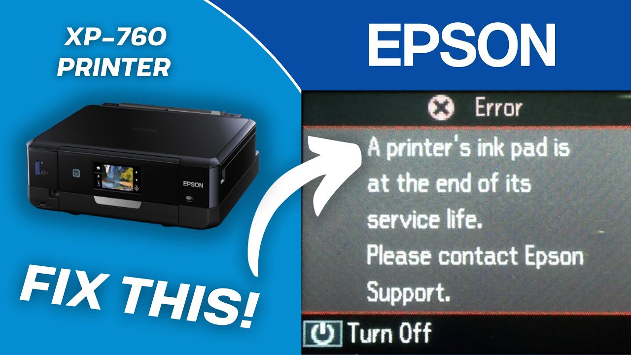 Fix 'INK PAD REACHED END OF SERVICE LIFE' Error - Epson/Canon Printer | TBTEK