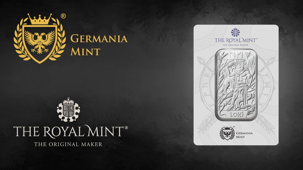 GERMANIA MINT & THE ROYAL MINT: NORSE GODS &ndash; LOKI 1 OZ SILVER BAR