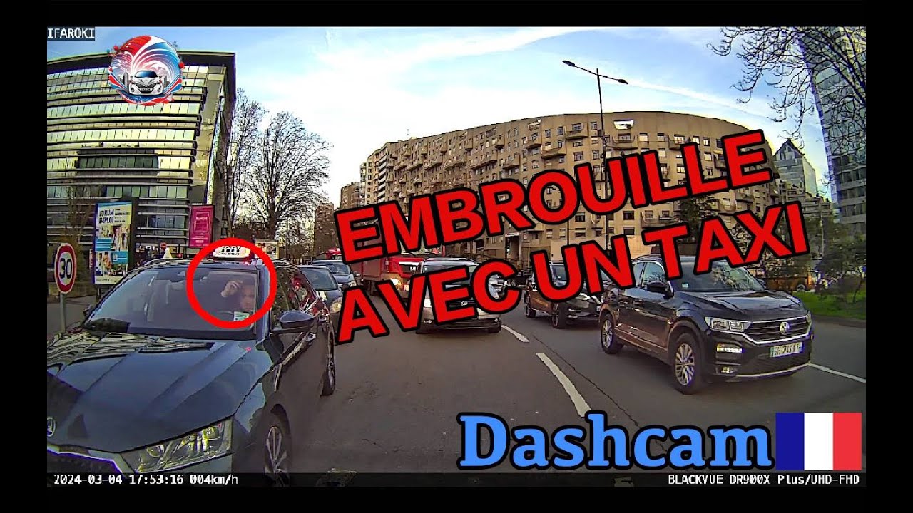 Dashcam France #165 EMBROUILLE AVEC UN TAXI