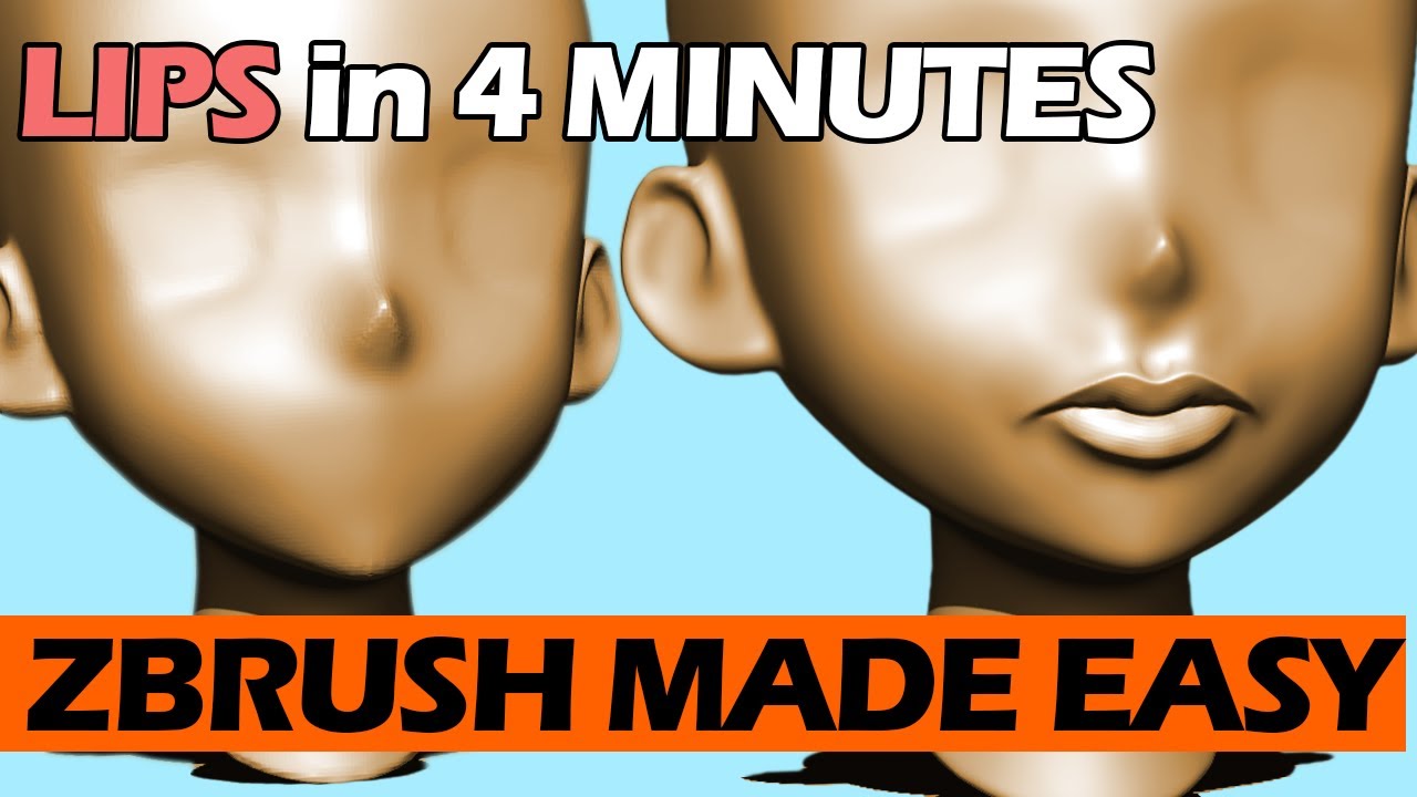 How to SCULPT LIPS  | Zbrush QUICK Tutorials