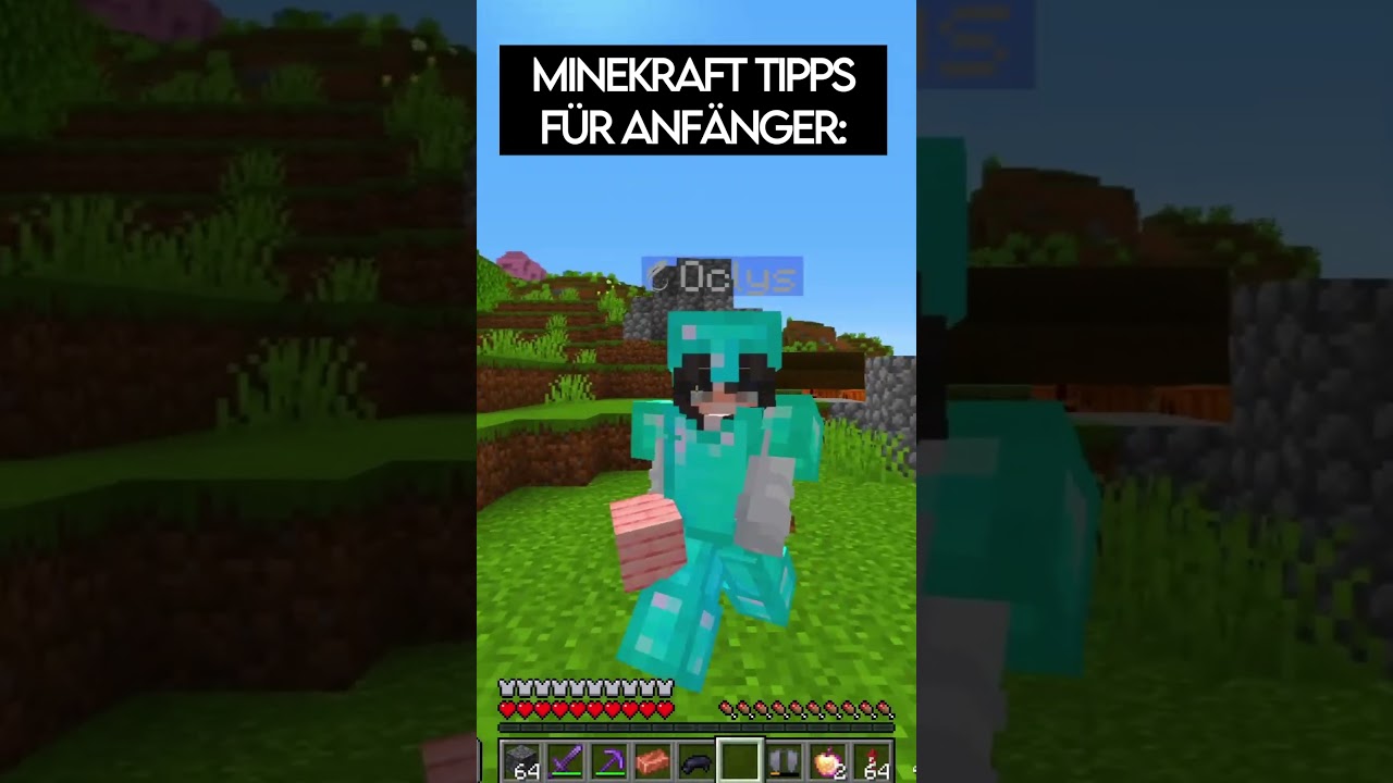 Minecraft Extrem Sehr Wichtige Tipps F&uuml;r Anf&auml;nger