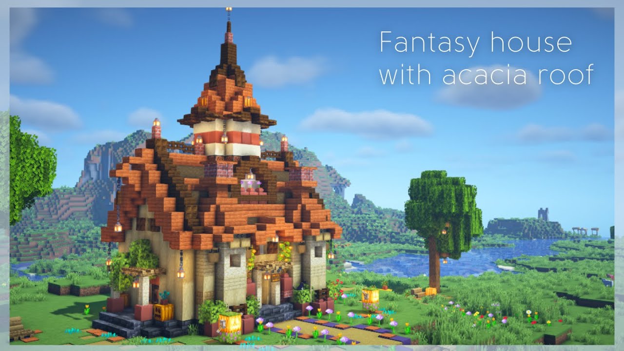 【Minecraft】アカシアで作るファンタジーハウス【マイクラ建築】