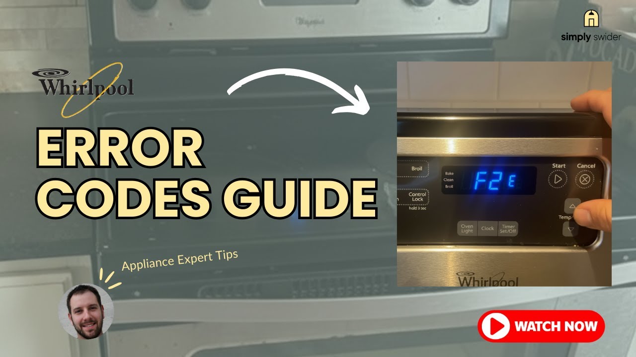 Whirlpool Stove Error Codes (F1 F3 F7)? Try This FIRST Before Replacing Parts!