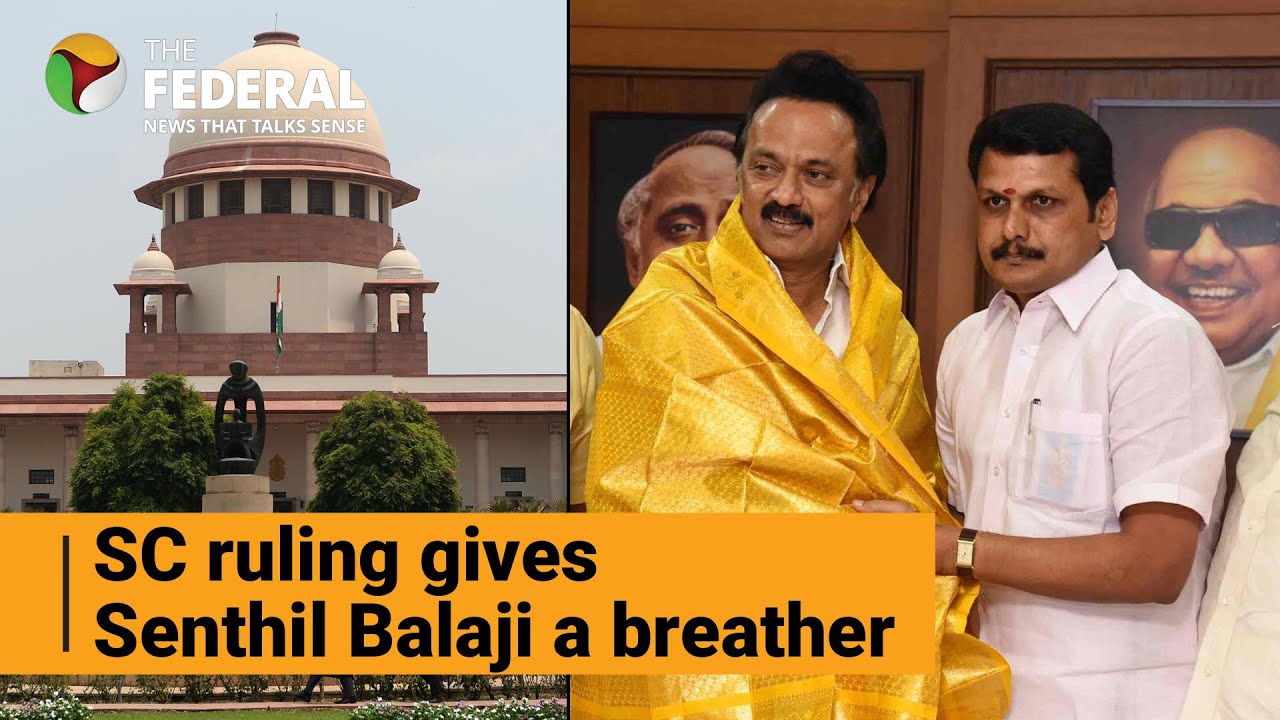 Only CM can decide on removing arrested minister, says SC | MK Stalin | Senthil Balaji