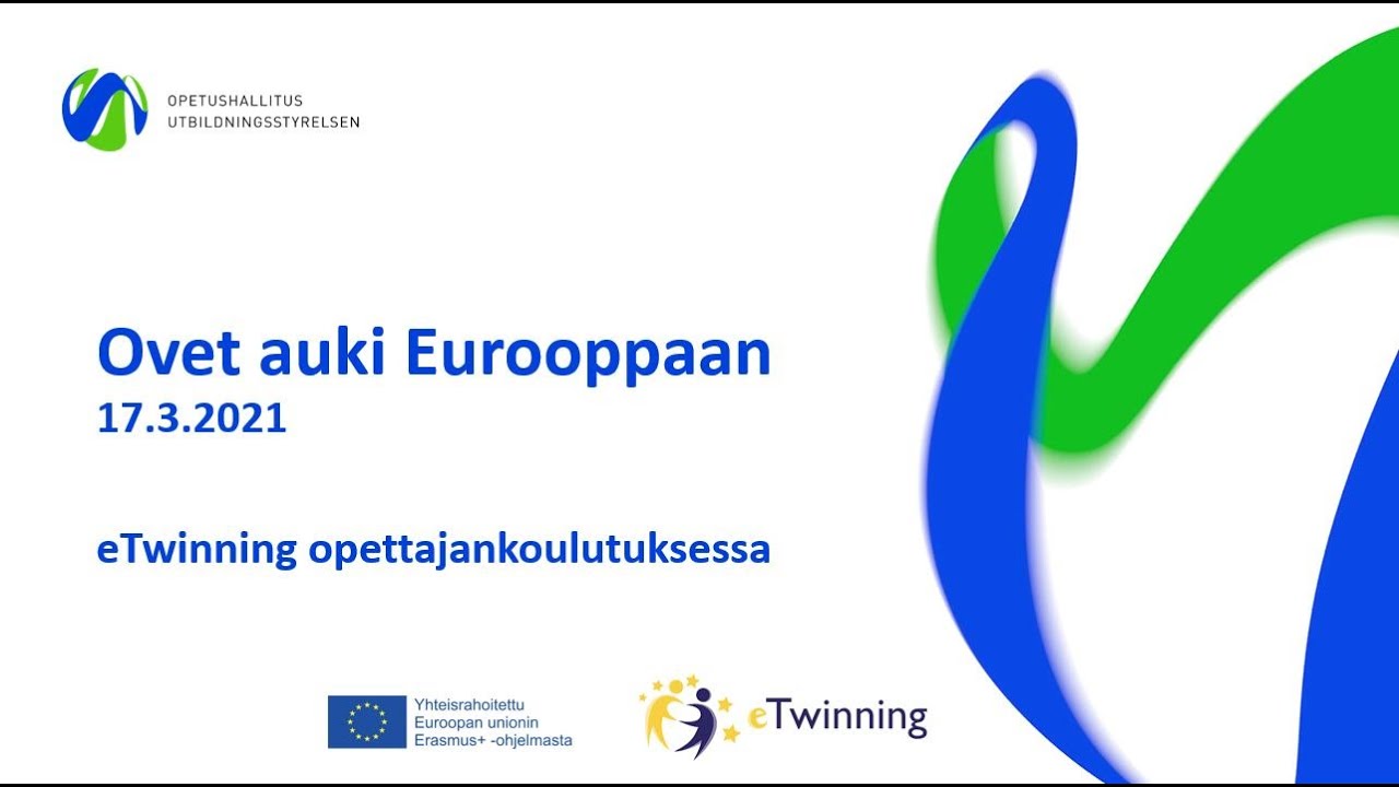 Ovet auki Eurooppaan: eTwinning opettajankoulutuksessa