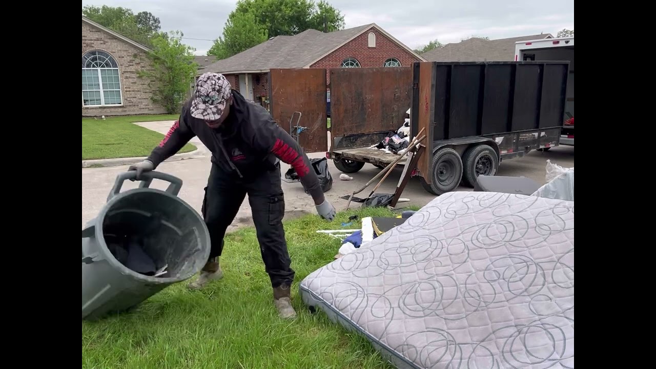 Curbside junk removal in Arlington, Texas!!
