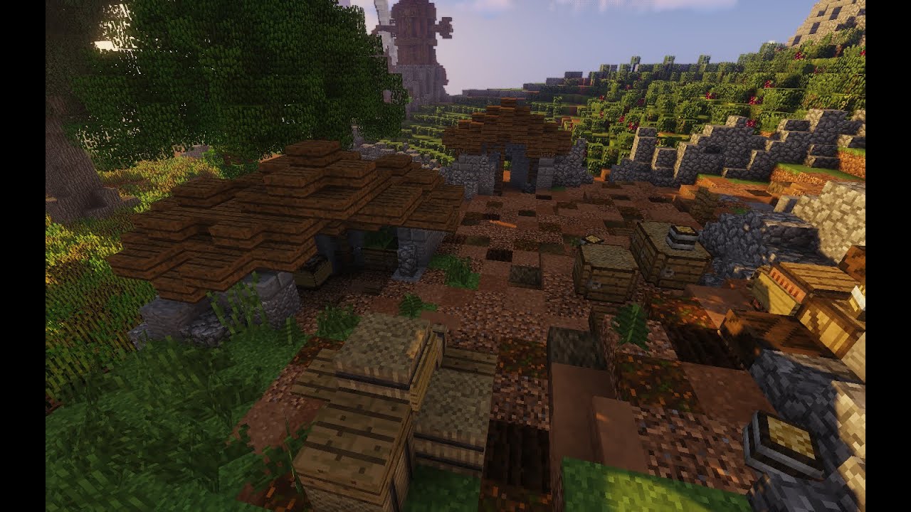Minecraft Medieval Town building #1