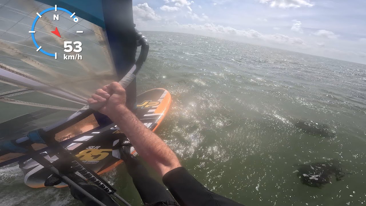 WINDSURFING TERSCHELLING, High Tide session on BIG gear, Waddenzee, Lies,2025 05 26
