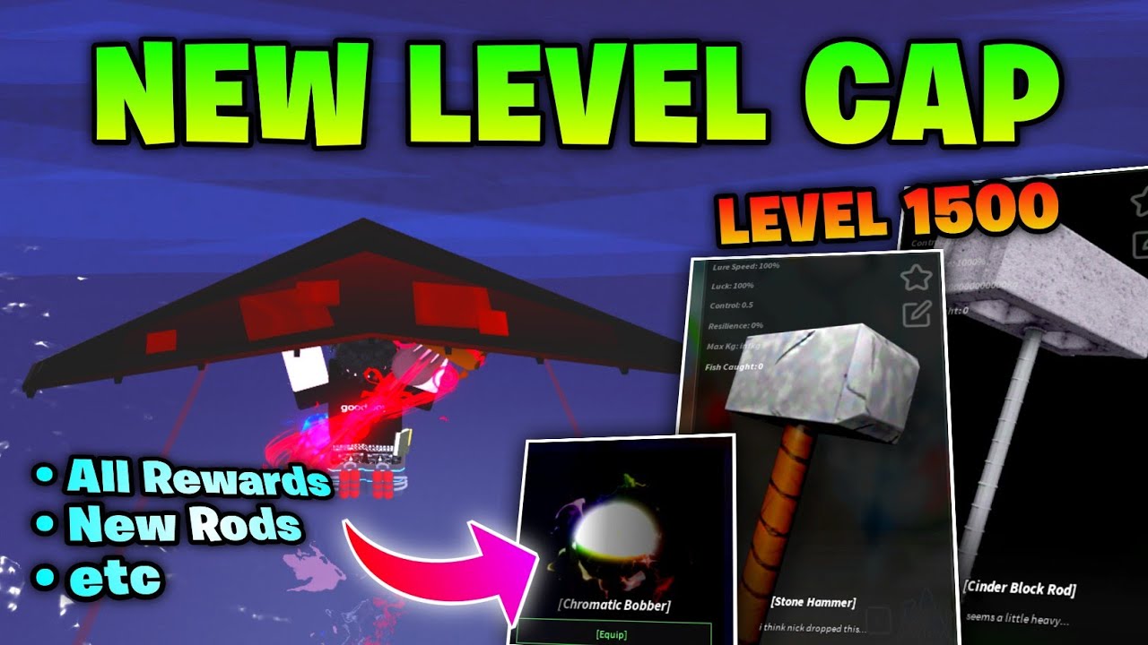 *NEW* Level Cap 1500 Reward in Fisch (NEW ROD!)