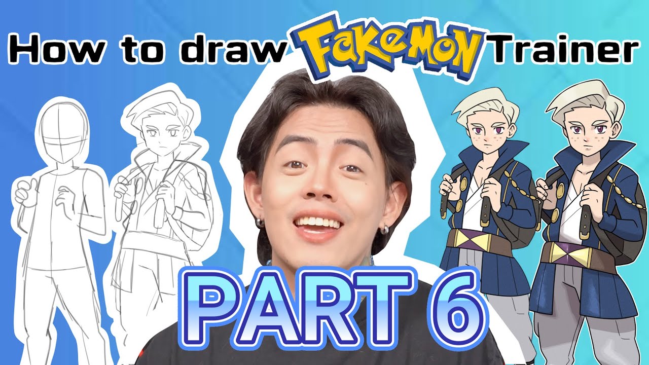 How to draw Fakemon Trainers in Sugimori Style | Part 6 ANATOMY