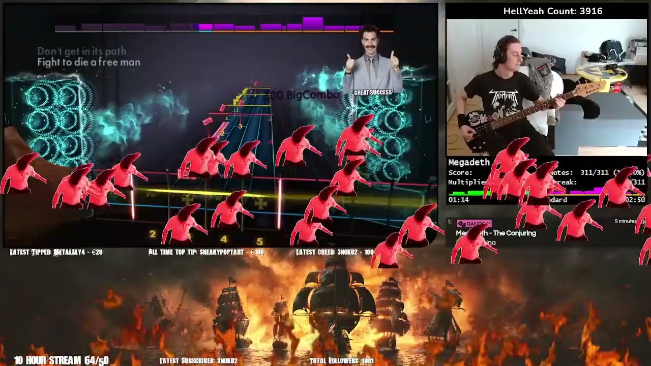 Megadeth FFF (Rocksmith Bass) 100% notestreak