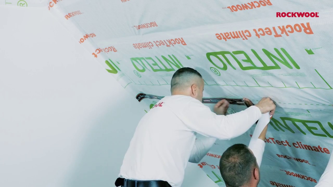 Rockwool - Szczelne połączenie fragment&oacute;w folii taśmą ROCKTECT Twinline #izolacja #poradnik