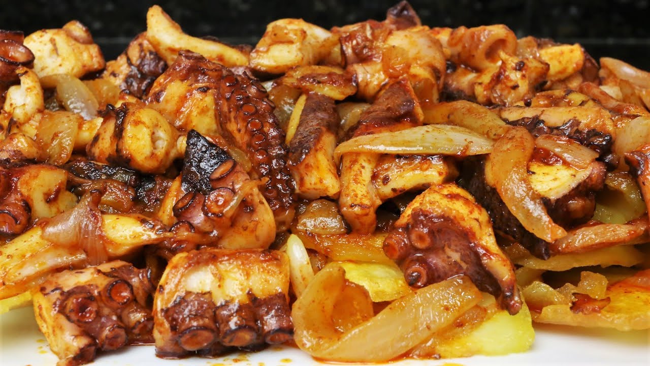 Pulpo encebollado