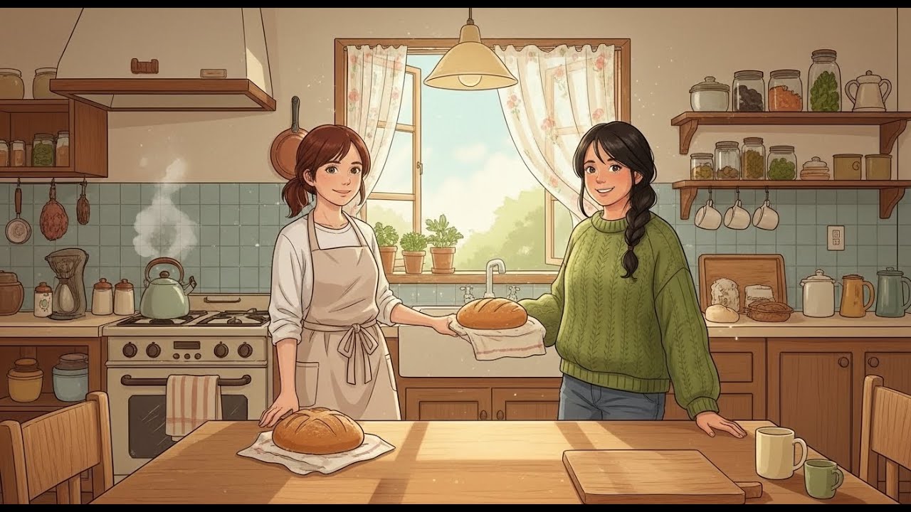 Baking Bread on a Cold Afternoon | Cozy Slow Living, Gentle Healing & Home Comfort