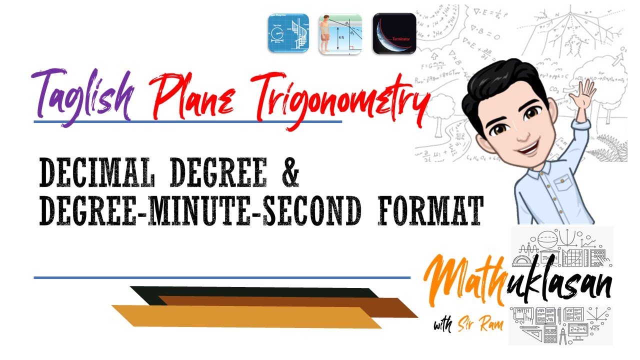Converting Decimal Degrees to Degree-Minute-Second Format|| Plane Trigonometry