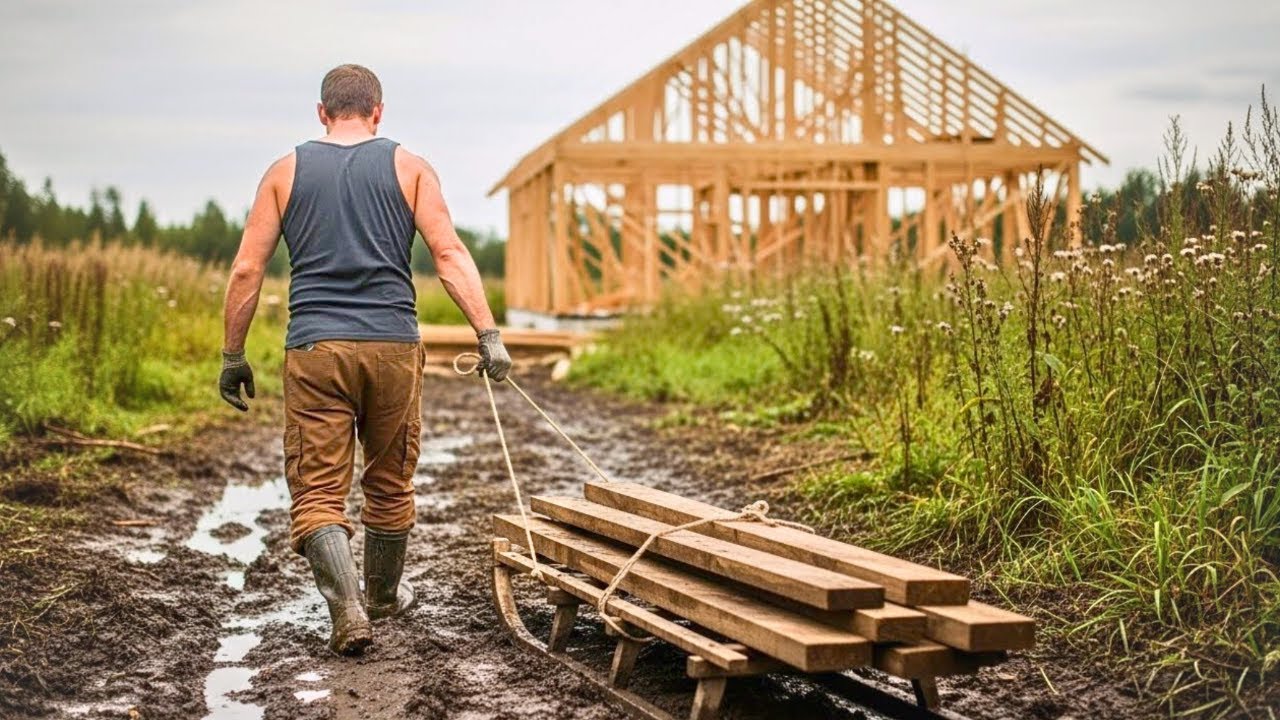 Poor Single Dad With No Money Built House in Wilderness — His Creation Will Leave You Speechless