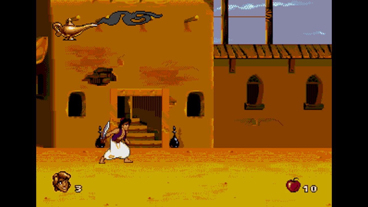 Aladdin (Genesis): Level 1: Agrabah Market (+ Abu in Agrabah)