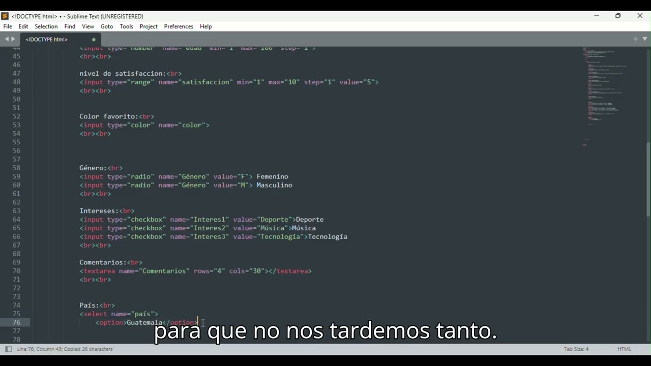 Formulário parte 3