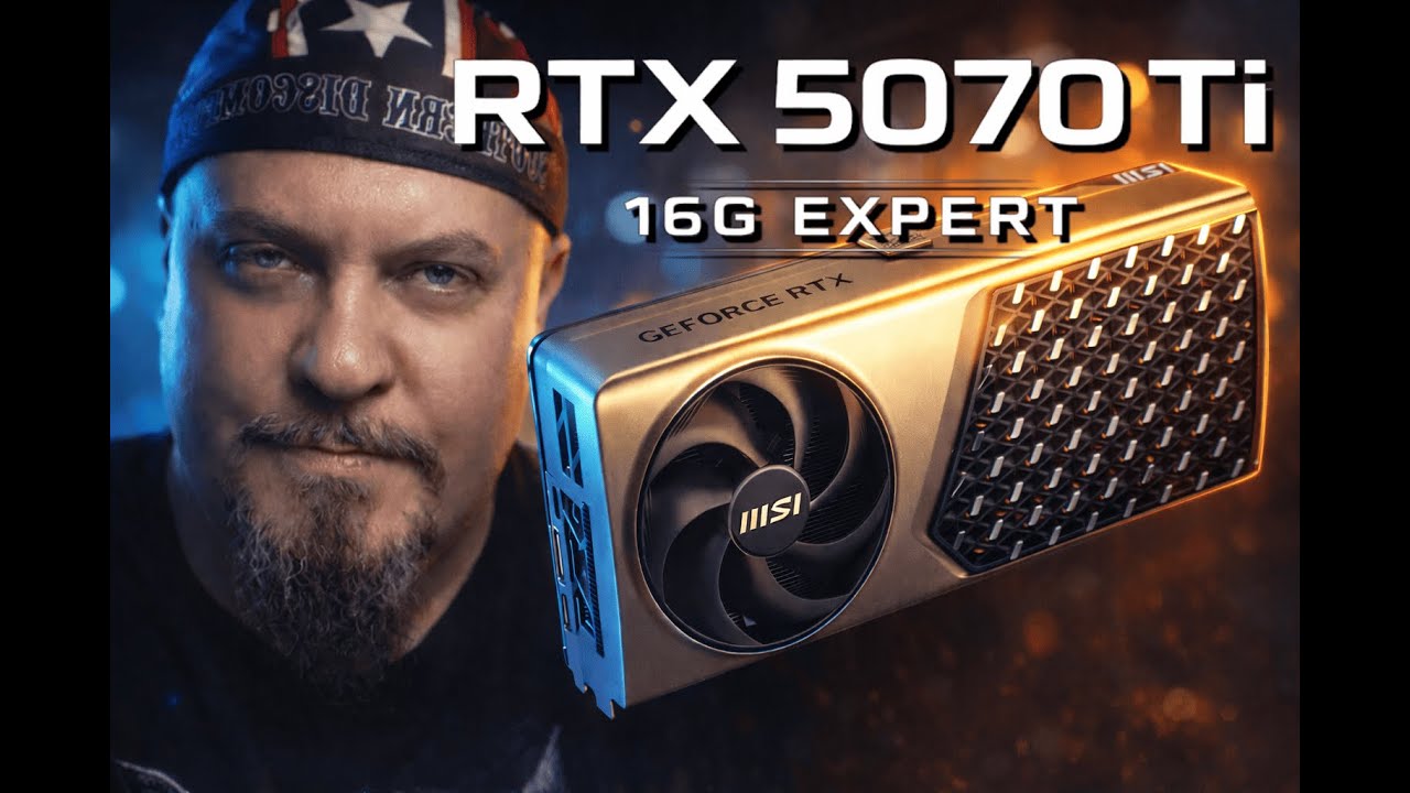 MSI RTX 5070 Ti 16G EXPERT OC &mdash; Распаковка, Обзор и Тесты в Cyberpunk, FurMark и Superposition 8K