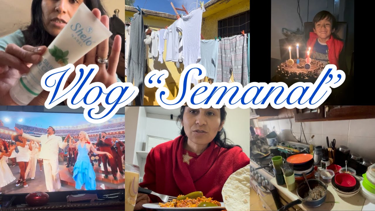 Vlog”Semanal”/ Sílica capilar/ pa’ lavar ropa blanca/ Cumple #6/ Medio Tiempo🏈/Desayuna conmigo 
