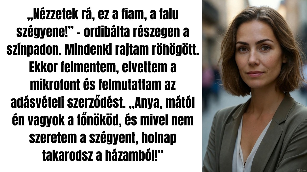 Anyám megalázott a falunapon mindenki előtt, mert 