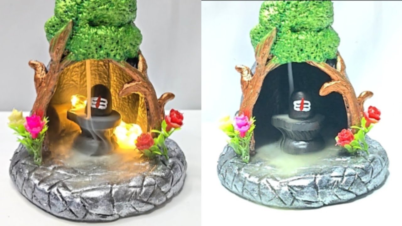 🔥 స్మోక్ ఫౌంటెన్ శివలింగం | Clay Shiva Lingam Smoke Fountain | Amazing DIY Craft 🙏