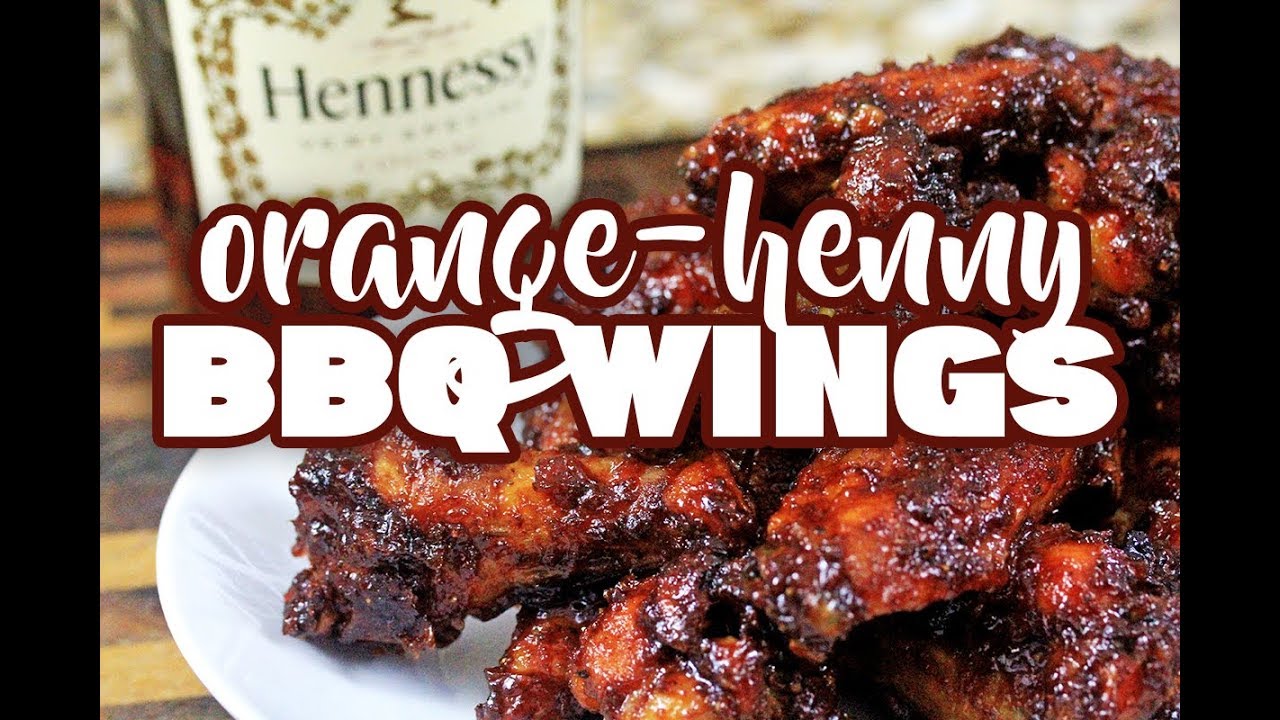 Orange-Henny BBQ Wings | How to make Henny BBQ Sauce | CarnalDish