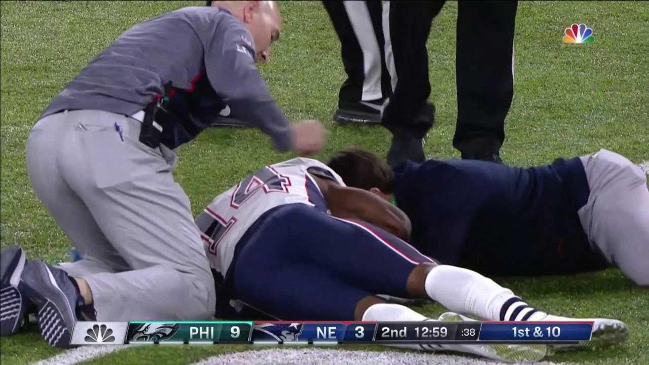 Brandin Cooks Gets Knocked Out On Huge Hit | Eagles vs. Patriots | Super Bowl 52 Highlights