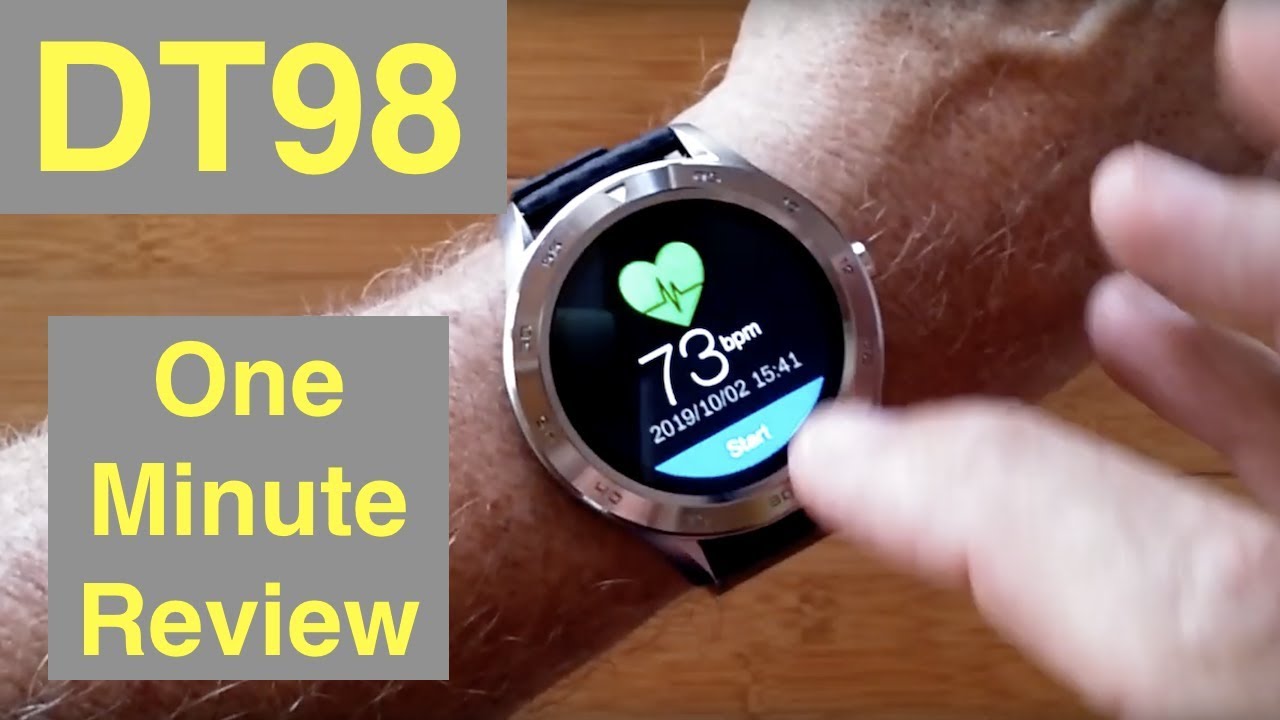 No.1 DT98 ECG+PPG IP68 Waterproof Sports/Business/Health Smartwatch: One Minute Overview