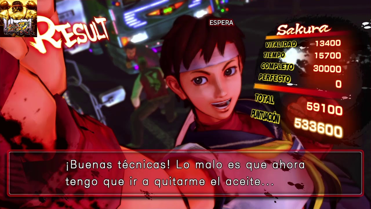 Sakura sf-IV arcade mode