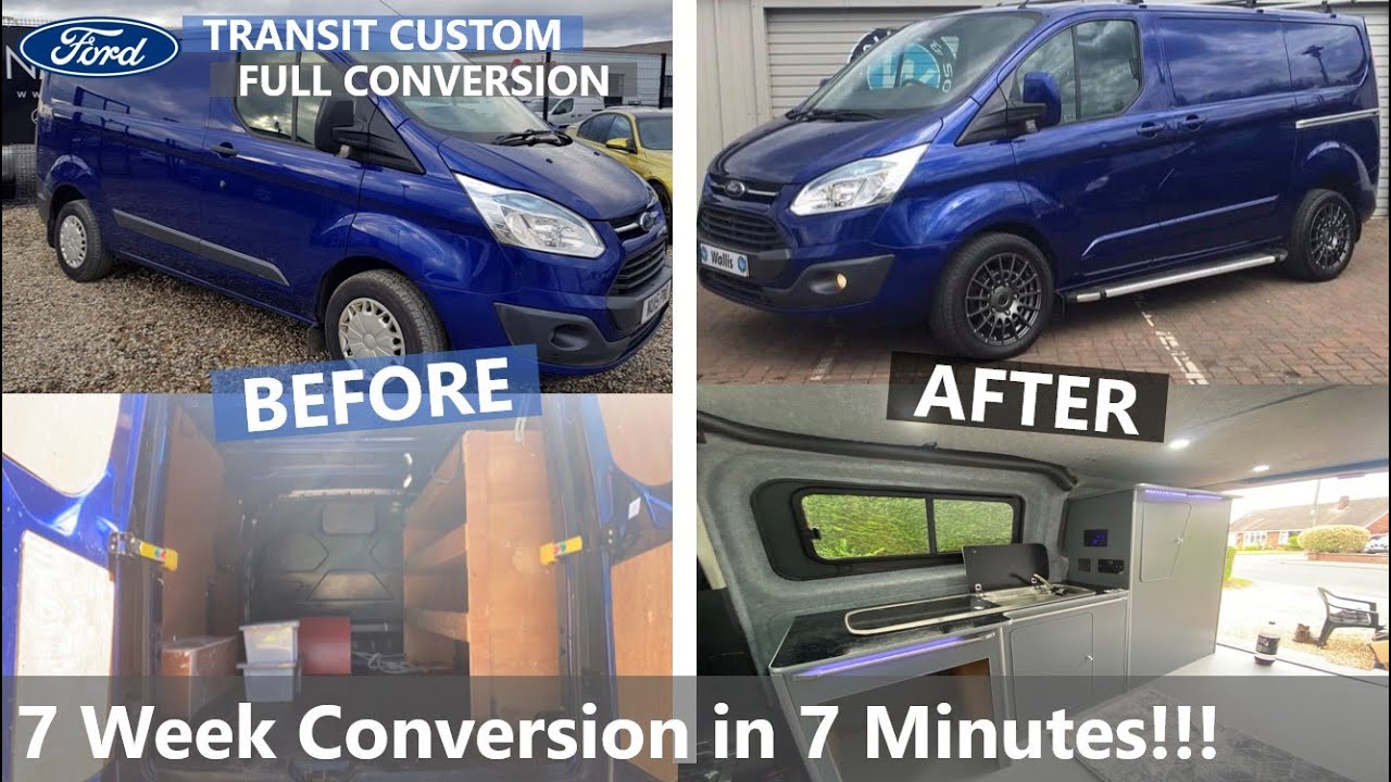 Full Transit Custom Camper Conversion | 7 Week Conversion in 7 Minutes!!! 😃