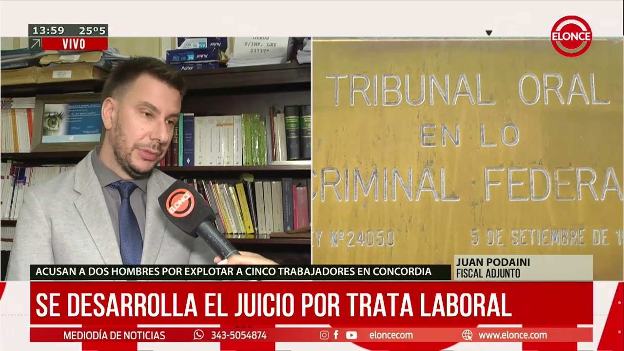 Se desarrolla el juicio por trata laboral en Entre Ríos - Elonce