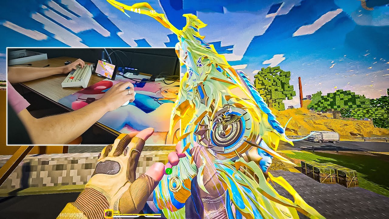 UZI ETERNA COM 34 KILLS A 144 FPS MOBILADOR BLOOD STRIKE! 🔥
