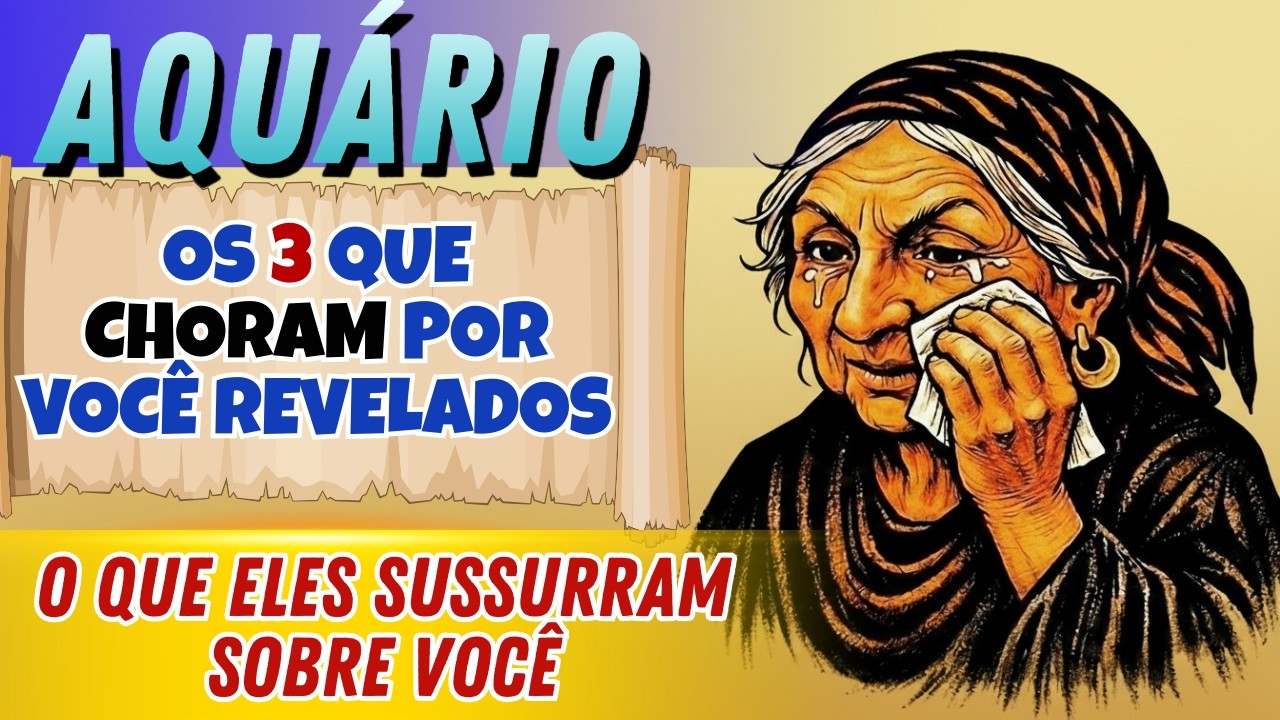 Aquário 😭 É triste, mas você está indo embora 💔😢 E três pessoas vão chorar quando você disser adeus