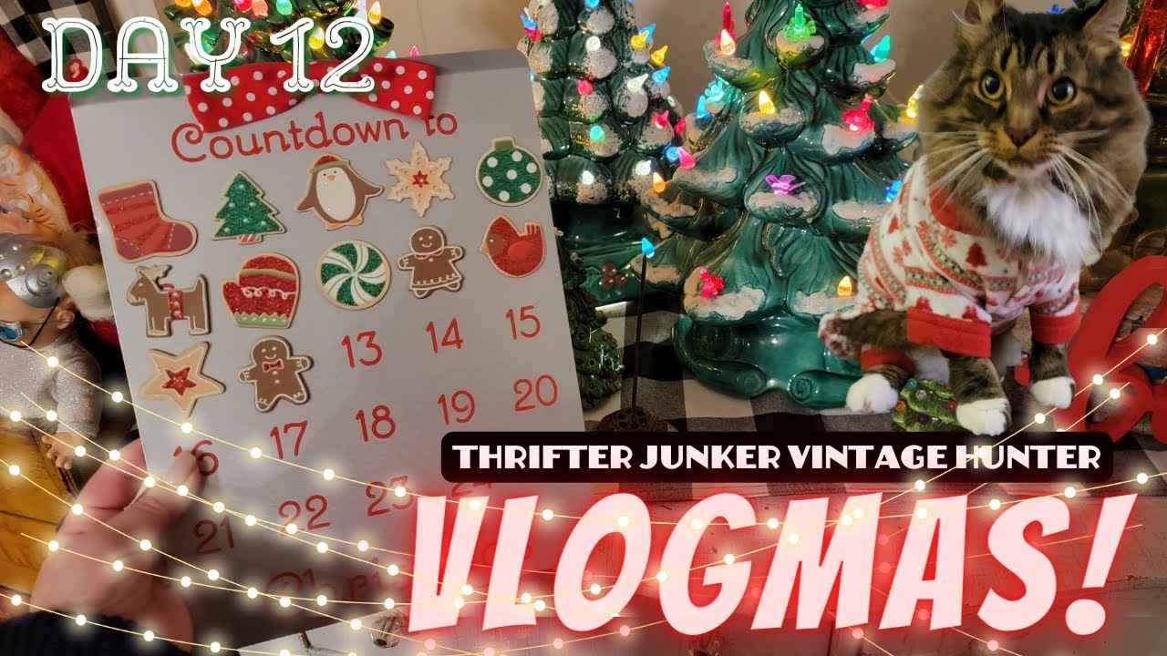 TJVH's VLOGMAS Day 9: Advent Calenders, WhatNot Sale Prep , Cat In Pajamas!