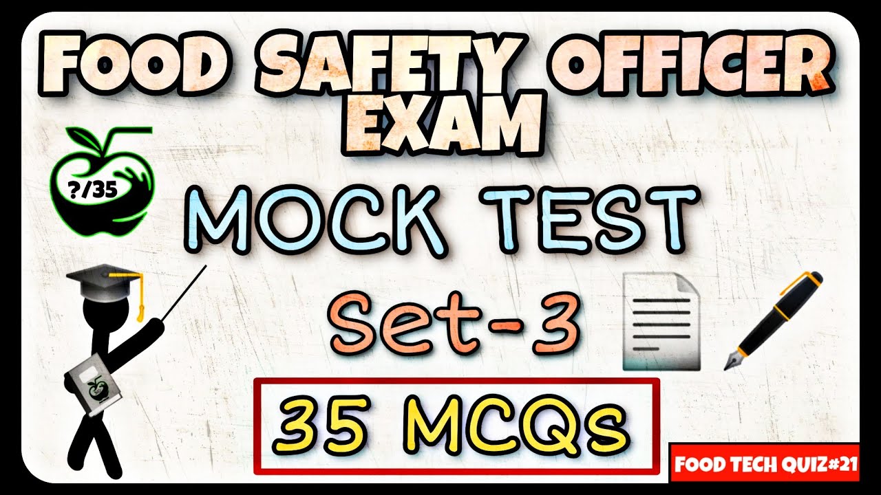 Food Safety Officer Mock Test (Set-3) 📄🖋 | FSO quick revision | FSO Mock exam | FSO Exam