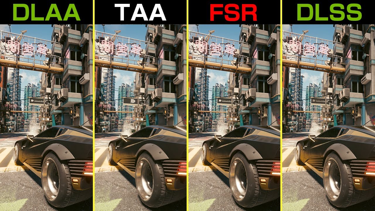 TAA vs DLAA vs DLSS vs FSR