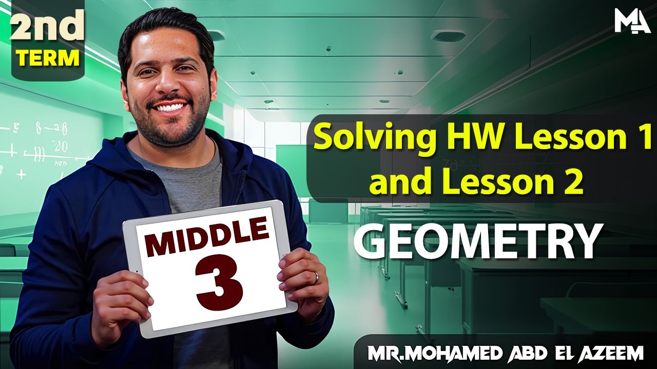 MATH | Middle 3 | Geometry | Solving H W Lesson 1 And 2