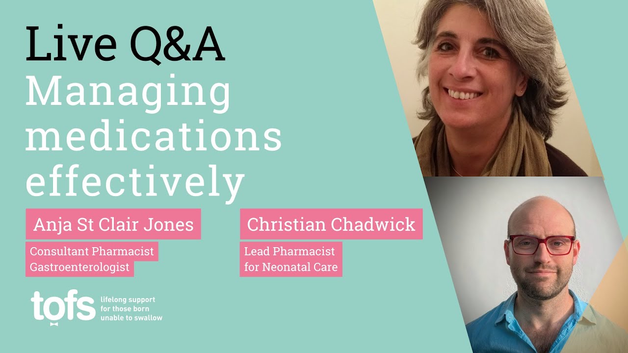 Managing medications effectively for those born with OA/TOF